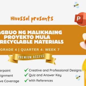 TLE 4, Quarter 4 Lesson 7