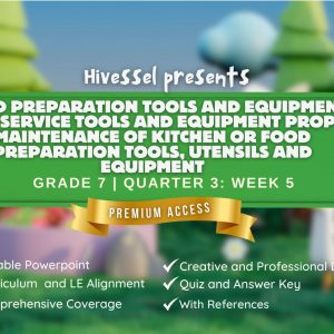 TLE 7, Quarter 3 Lesson 5