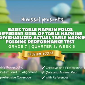 TLE 7, Quarter 3 Lesson 6