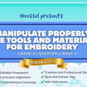 TLE 9 Quarter 1 Week 3 (MELCS)