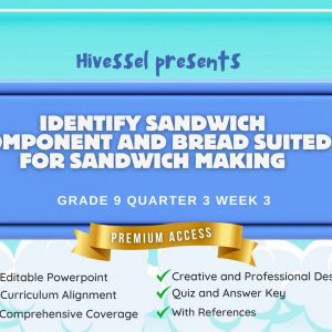 TLE 9, Quarter 3 Lesson 3 (Cookery) (MELCS)