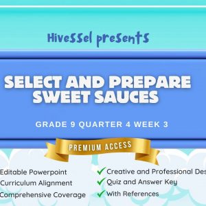 TLE 9, Quarter 4 Lesson 3 (Cookery) (MELCS)