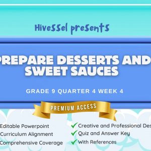 TLE 9, Quarter 4 Lesson 4 (Cookery) (MELCS)