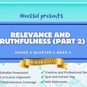 English 9, Quarter 3 Lesson 5 (MELCS)