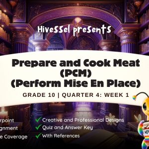 TLE 10, Quarter 4 Lesson 1 (Cookery) (MELCs)