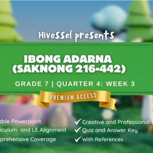 Filipino 7, Quarter 4 Lesson 3