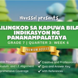 GMRC 7, Quarter 3 Lesson 6