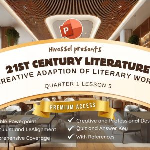 21st Century Literature Quarter 1 Lesson 5