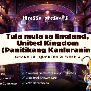 Filipino 10, Quarter 2 Lesson 3 (MELCs)