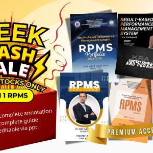 5 in 1 RPMS Portfolio for Teacher Evaluation - Templates