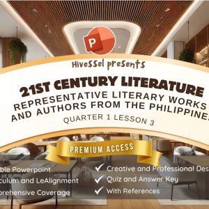 21st Century Literature Quarter 1 Lesson 3