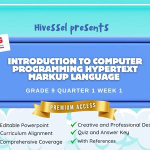 TLE 9 Quarter 1 Week 1 (ICT) (Matatag)
