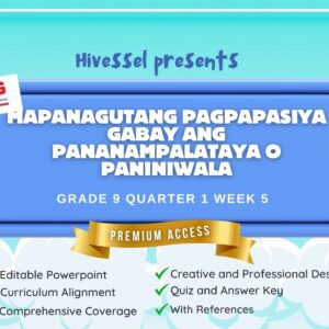 ESP 9 Quarter 1 Week 5 (Matatag)