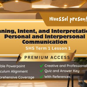 Effective Communication Term 1 Lesson 1