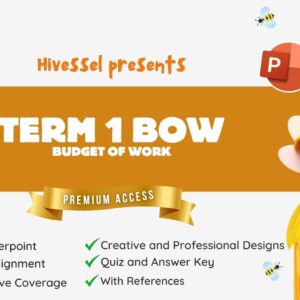Budget of Work (Bow) English 4 Term 1