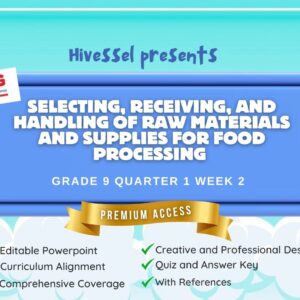 TLE-Food Processing 9/10 Quarter 1 Week 2 (Matatag)