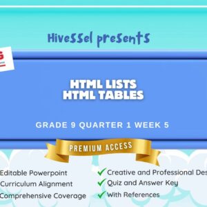 TLE 9 Quarter 1 Week 5 (ICT) (Matatag)