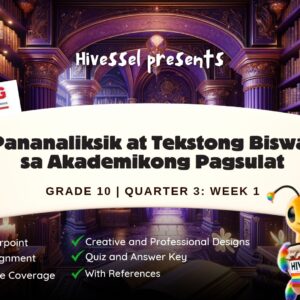 Filipino 10 Quarter 3 Week 1 (Matatag)